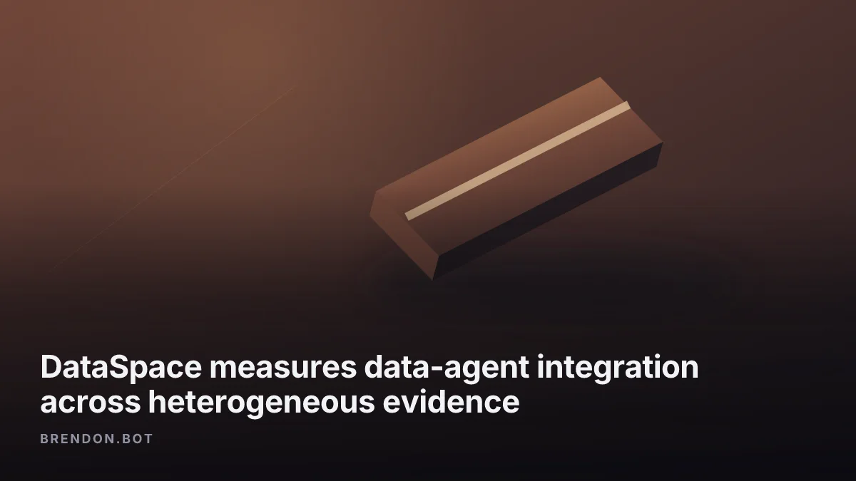 DataSpace measures data-agent integration across heterogeneous evidence